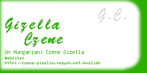 gizella czene business card